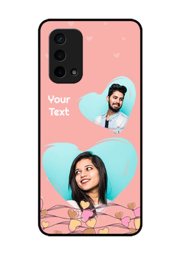 Oppo A74 5G Custom Glass Mobile Case - Love Doodle Design