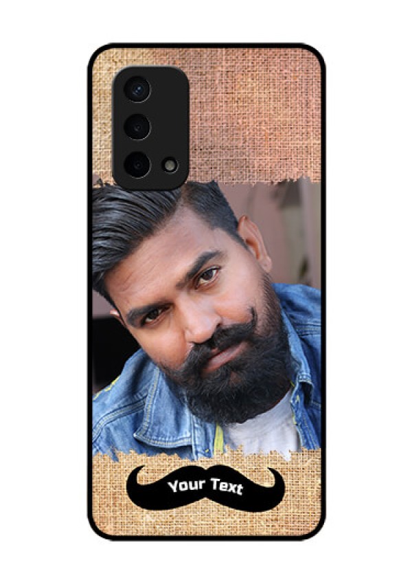 Oppo A74 5G Personalized Glass Phone Case - with Texture Design