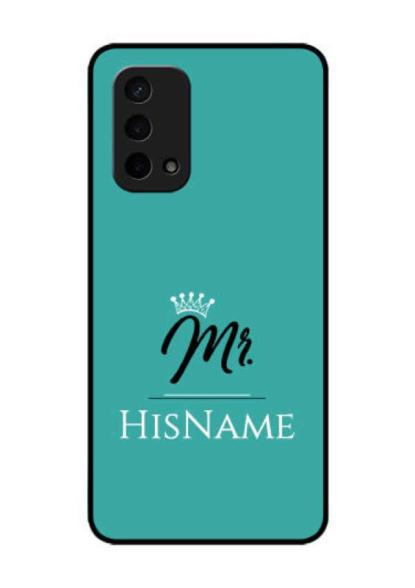 Oppo A74 5G Custom Glass Phone Case Mr with Name
