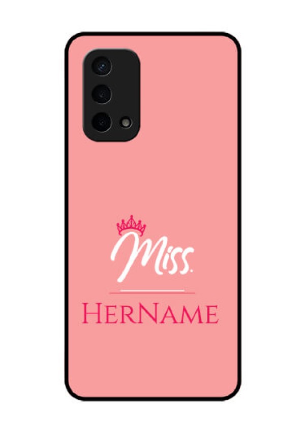 Oppo A74 5G Custom Glass Phone Case Mrs with Name