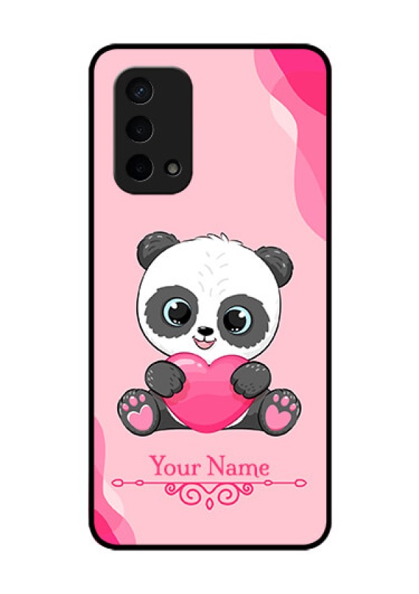 Oppo A74 5G Custom Glass Mobile Case - Cute Panda Design