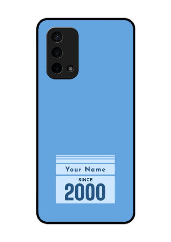 Oppo A74 5G Custom Glass Mobile Case - Custom Year of birth Design