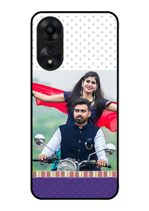Oppo A78 5G Photo Printing on Glass Case - Cute Family Design
