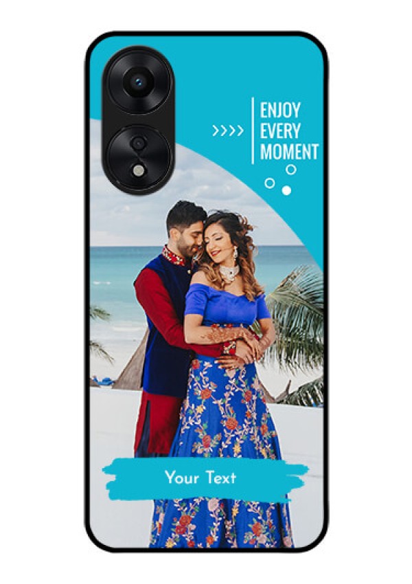 Oppo A78 5G Custom Glass Mobile Case - Happy Moment Design