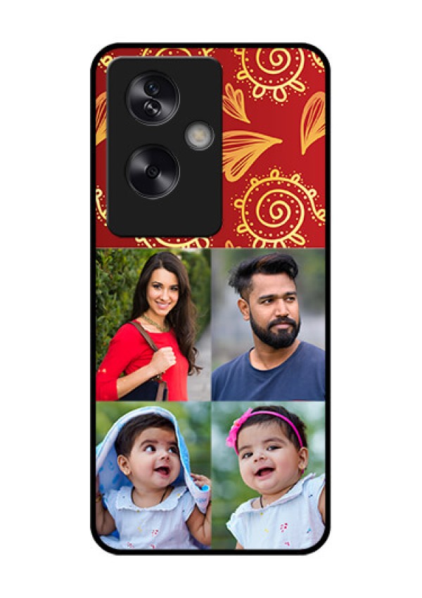 Oppo A79 5G Custom Glass Phone Case - 4 Image Traditional Design
