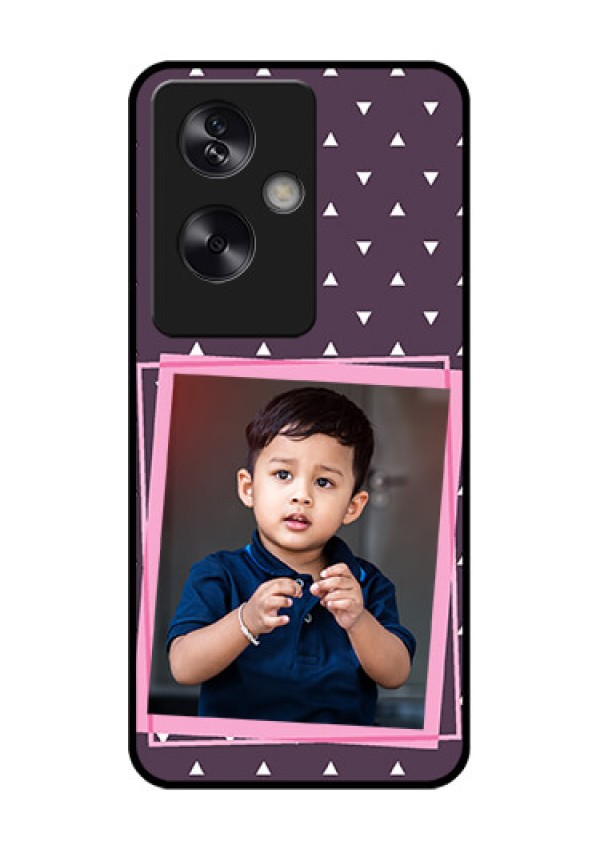 Oppo A79 5G Custom Glass Phone Case - Triangle Pattern Dotted Design