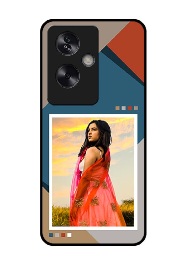 Oppo A79 5G Custom Glass Phone Case - Retro Color Pallet Design