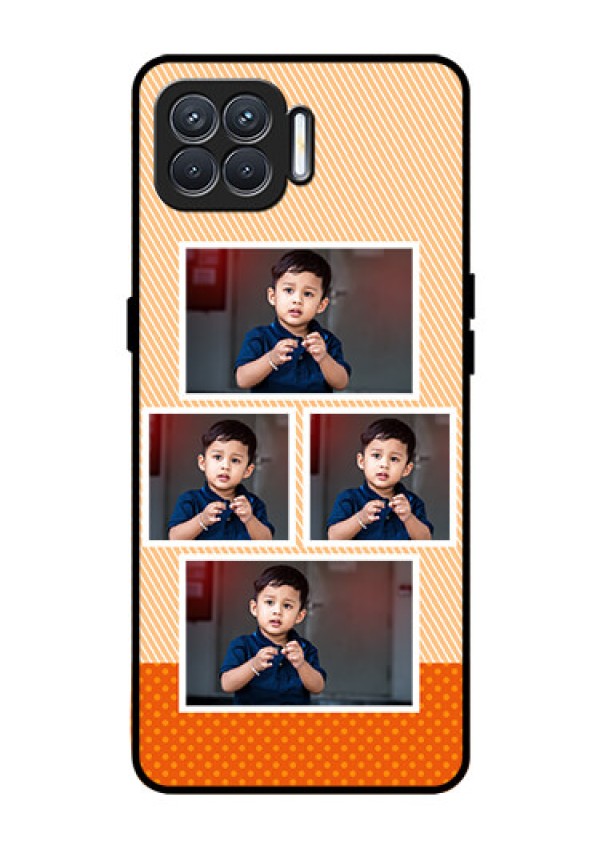 Oppo F17 Photo Printing on Glass Case  - Bulk Photos Upload Design