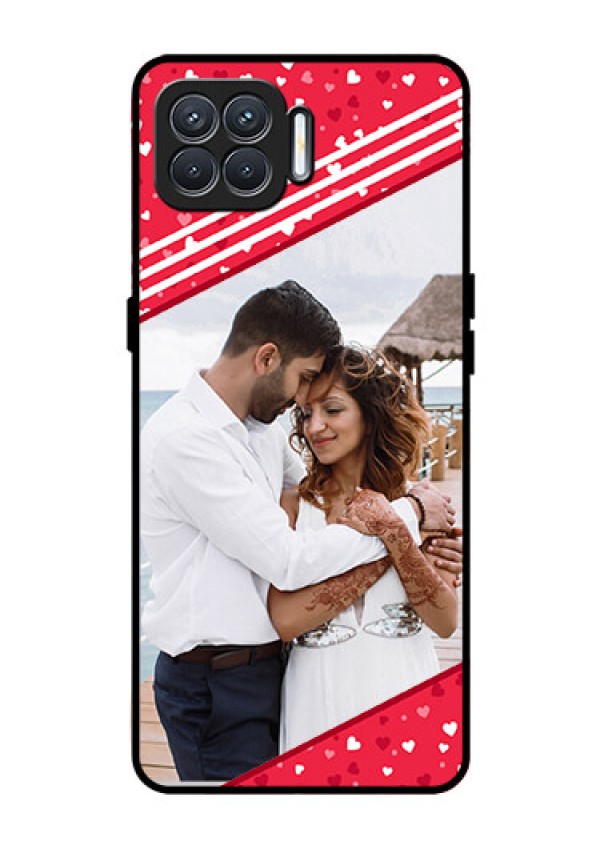 Oppo F17 Custom Glass Mobile Case  - Valentines Gift Design