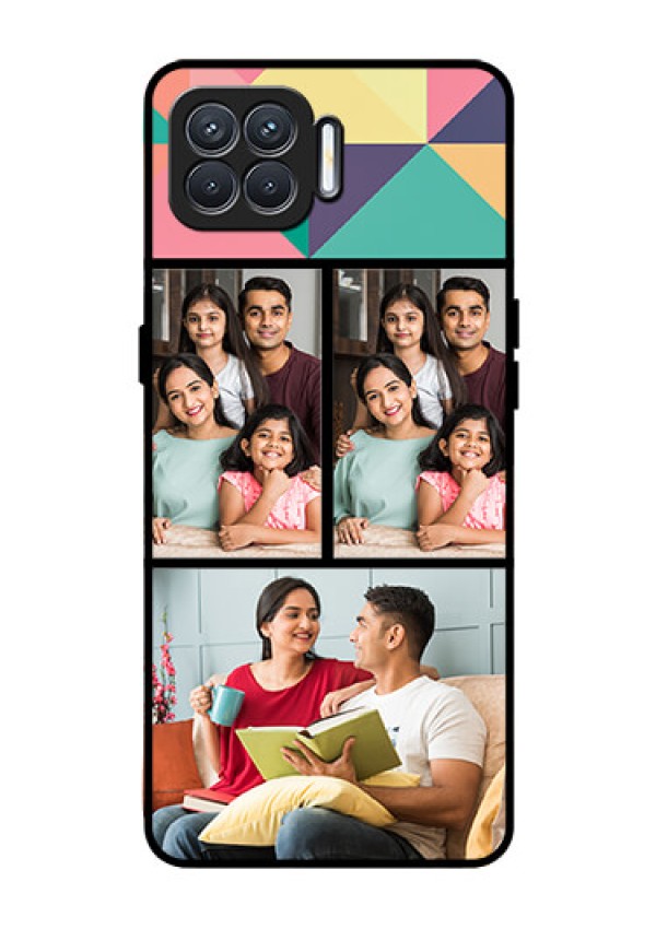 Oppo F17 Custom Glass Phone Case  - Bulk Pic Upload Design