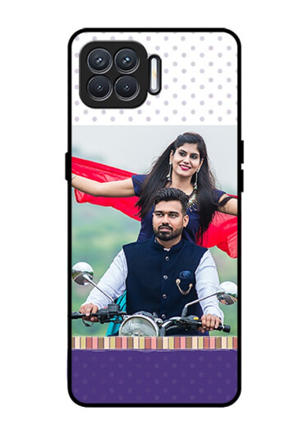 Oppo F17 Photo Printing on Glass Case  - Cute Family Design
