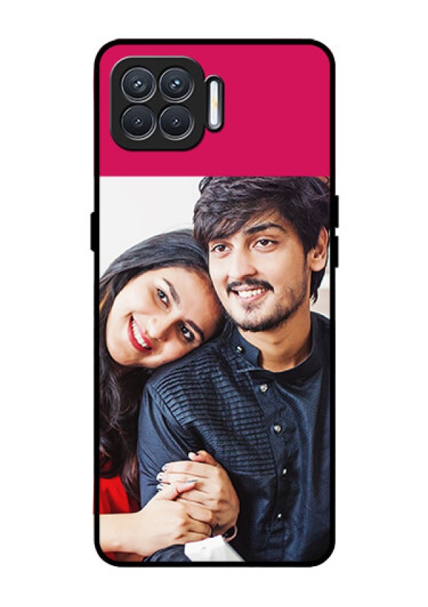 Oppo F17 Custom Glass Mobile Case  - Anniversary Cover Design