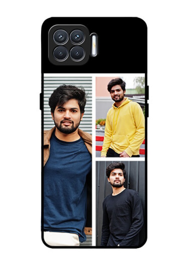 Oppo F17 Photo Printing on Glass Case  - Upload Multiple Picture Design