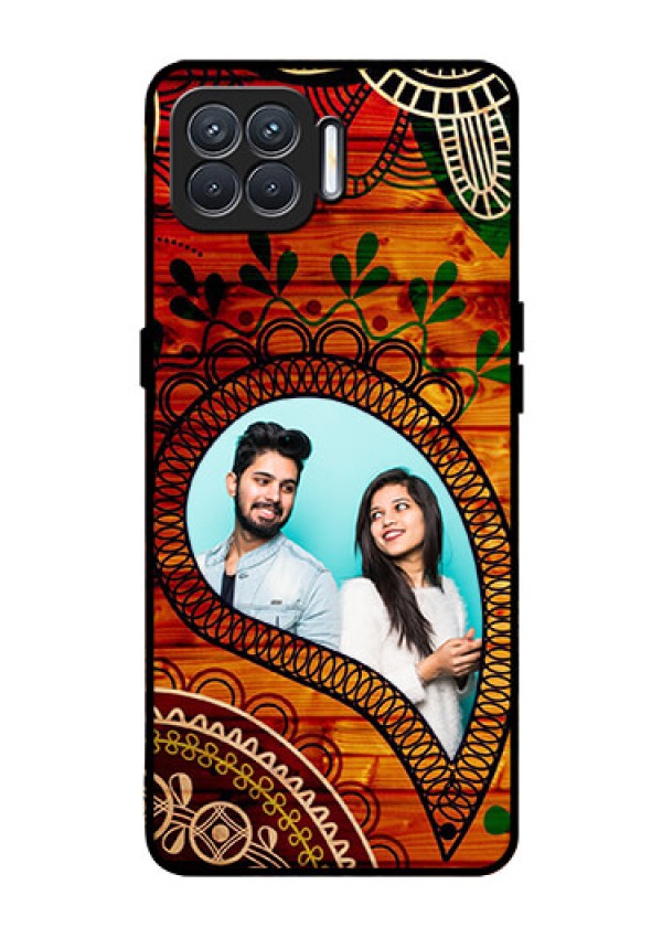 Oppo F17 Personalized Glass Phone Case  - Abstract Colorful Design