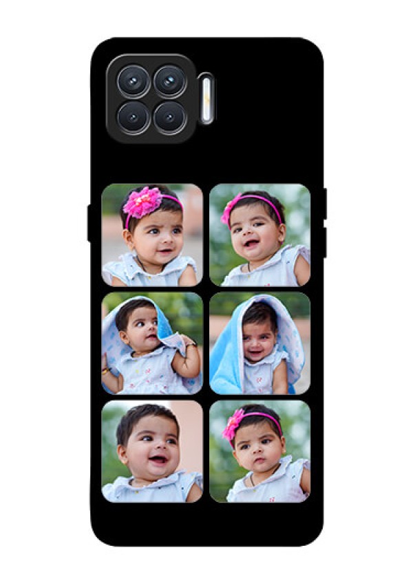 Oppo F17 Photo Printing on Glass Case  - Multiple Pictures Design