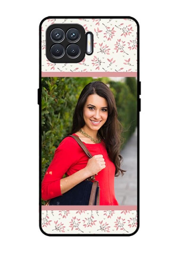 Oppo F17 Custom Glass Phone Case  - Premium Floral Design