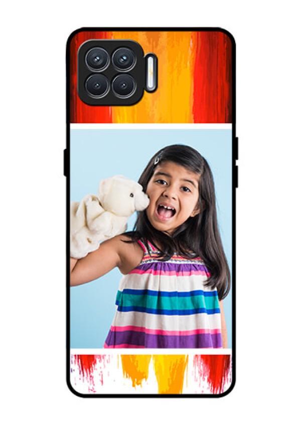 Oppo F17 Personalized Glass Phone Case  - Multi Color Design