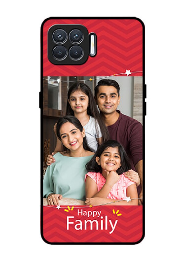 Oppo F17 Personalized Glass Phone Case  - Happy Family Design
