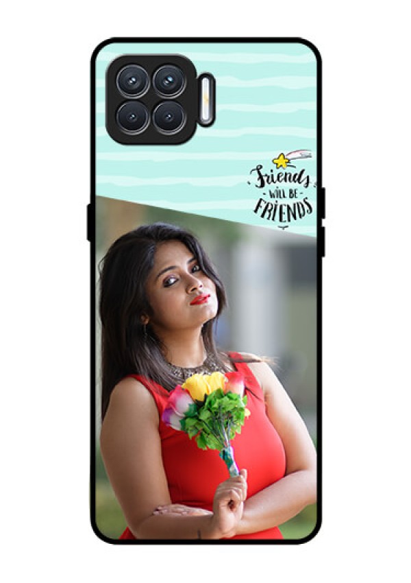 Oppo F17 Custom Glass Phone Case  - Friends Picture Icon Design