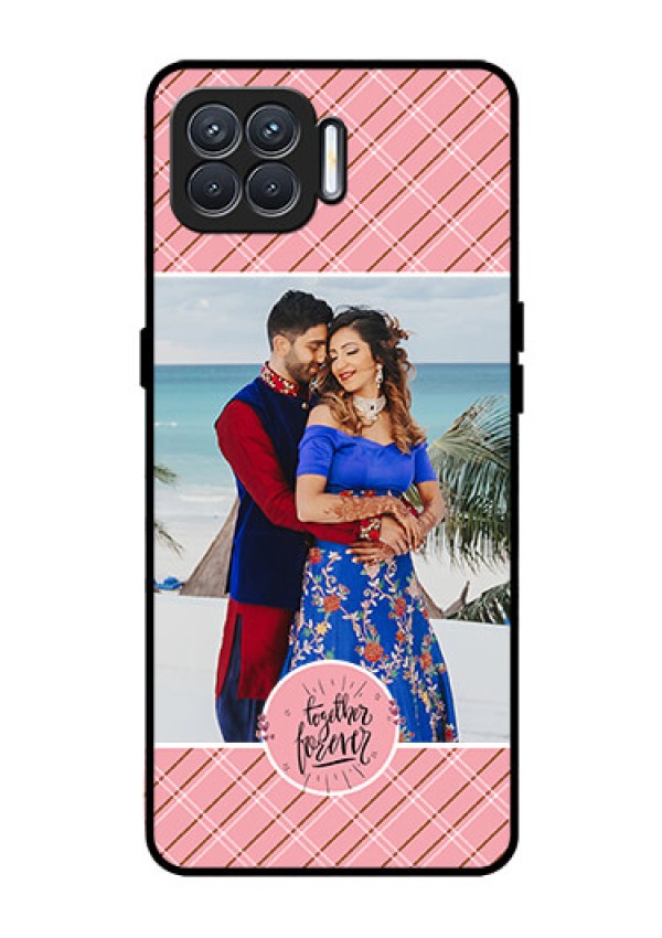 Oppo F17 Personalized Glass Phone Case  - Together Forever Design