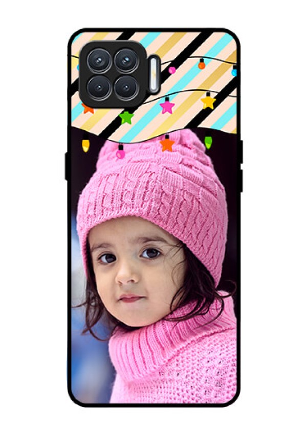 Oppo F17 Custom Glass Mobile Case  - Lights Hanging Design