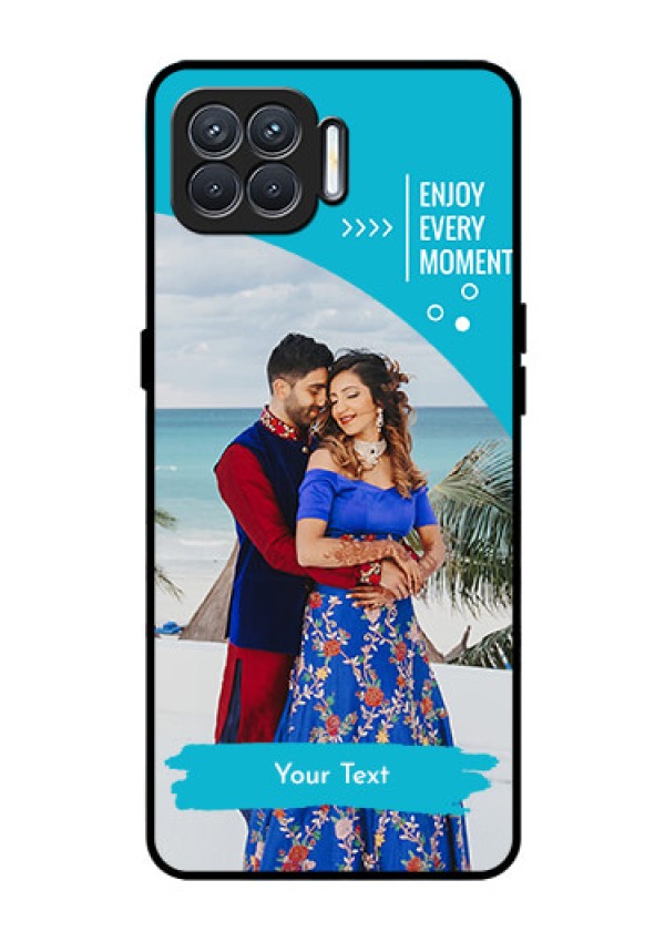 Oppo F17 Custom Glass Mobile Case  - Happy Moment Design