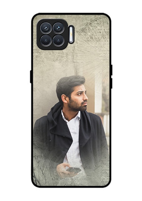 Oppo F17 Custom Glass Phone Case  - with vintage design