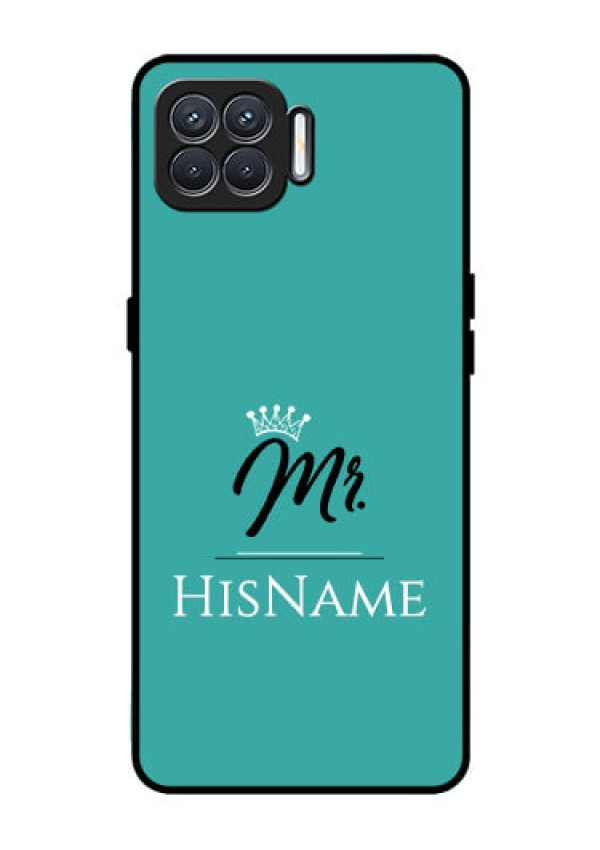 Oppo F17 Custom Glass Phone Case Mr with Name