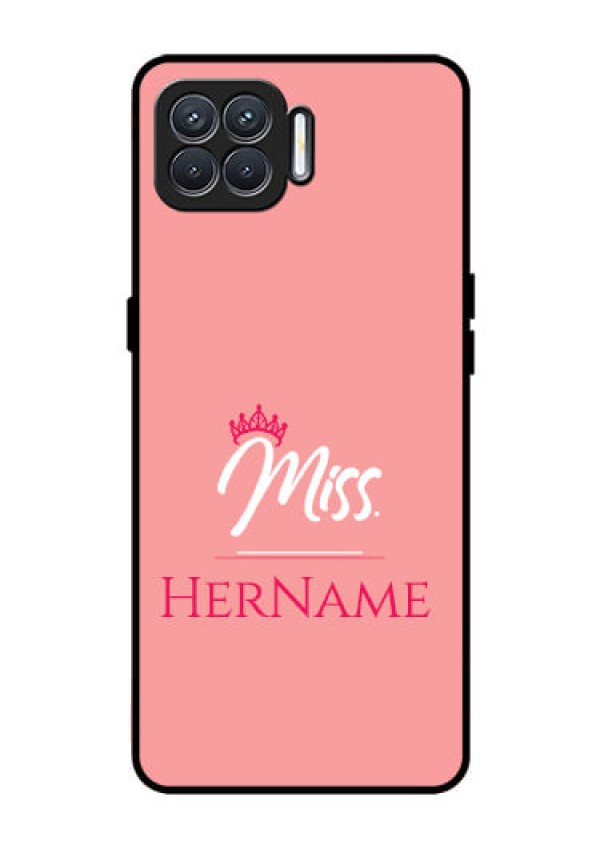 Oppo F17 Custom Glass Phone Case Mrs with Name
