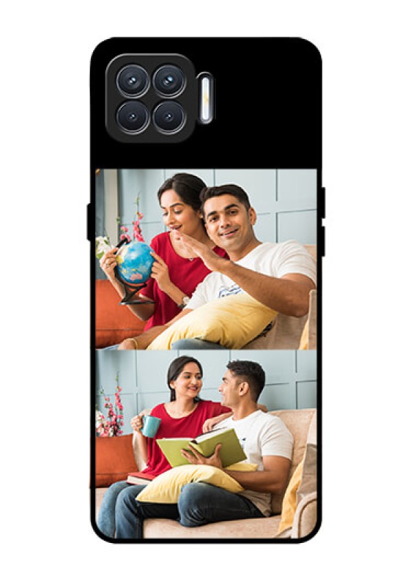 Oppo F17 2 Images on Glass Phone Cover