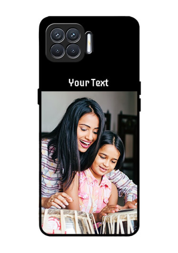 Oppo F17 Photo with Name on Glass Phone Case