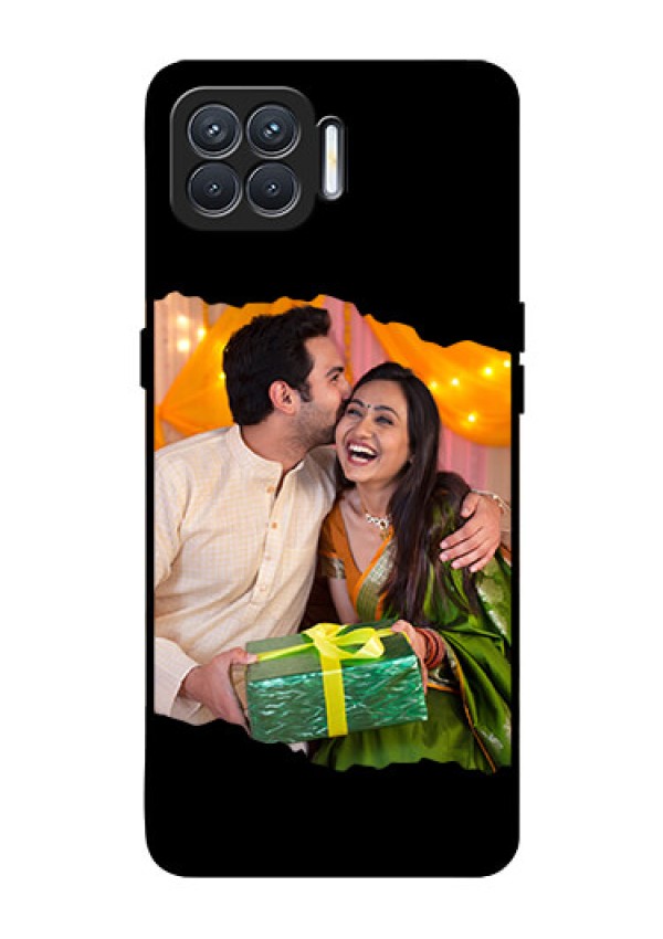 Oppo F17 Custom Glass Phone Case - Tear-off Design