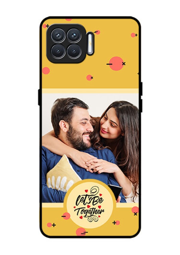 Oppo F17 Photo Printing on Glass Case - Lets be Together Design