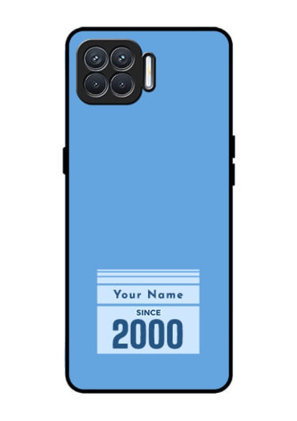 Oppo F17 Custom Glass Mobile Case - Custom Year of birth Design