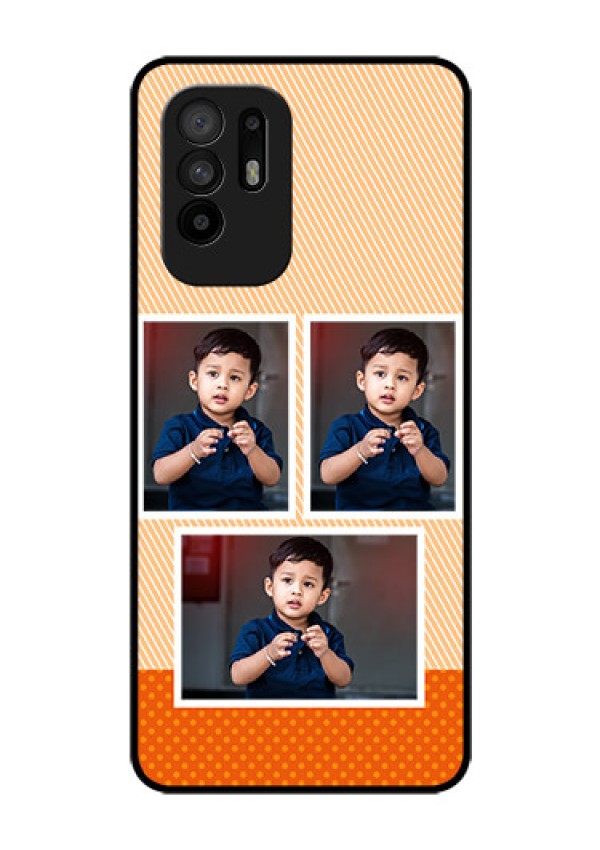 Oppo F19 Pro Plus 5G Photo Printing on Glass Case - Bulk Photos Upload Design