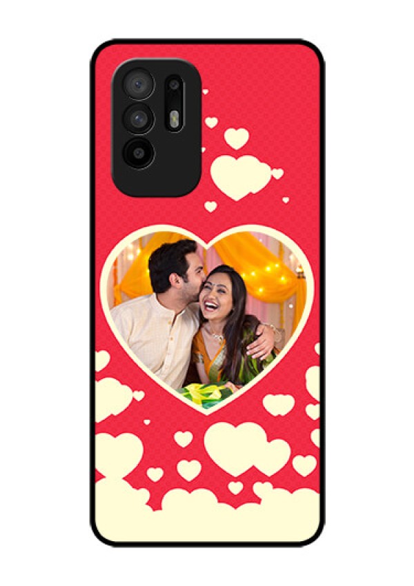 Oppo F19 Pro Plus 5G Custom Glass Mobile Case - Love Symbols Phone Cover Design
