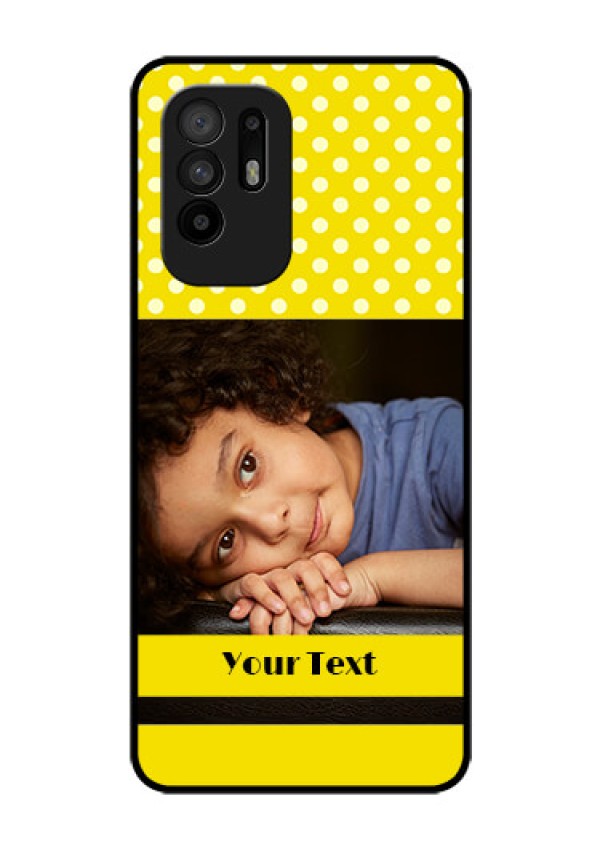 Oppo F19 Pro Plus 5G Custom Glass Phone Case - Bright Yellow Case Design