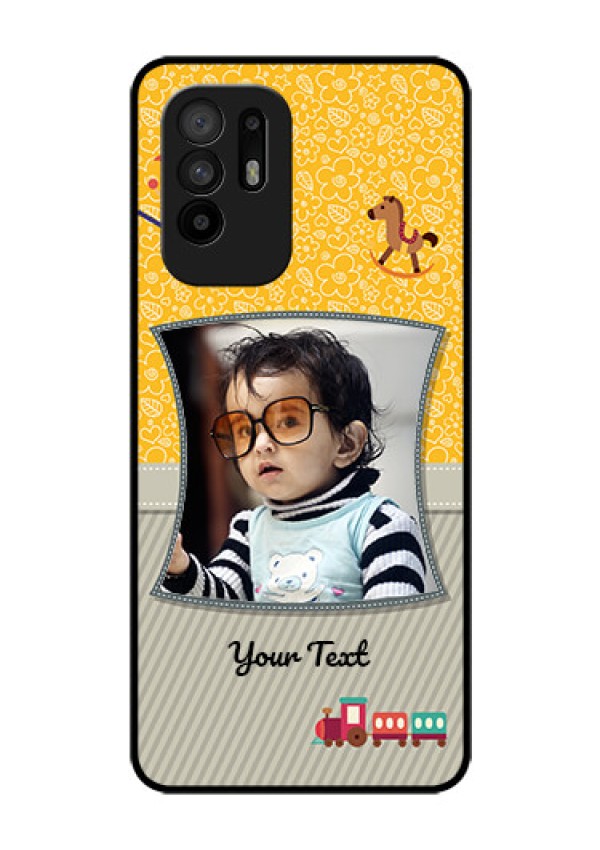 Oppo F19 Pro Plus 5G Personalized Glass Phone Case - Baby Picture Upload Design