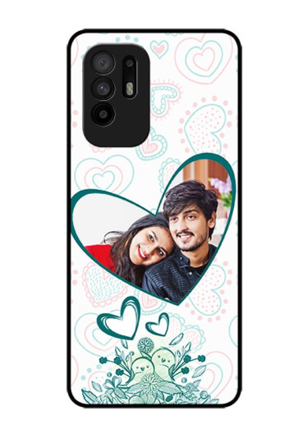 Oppo F19 Pro Plus 5G Photo Printing on Glass Case - Premium Couple Design