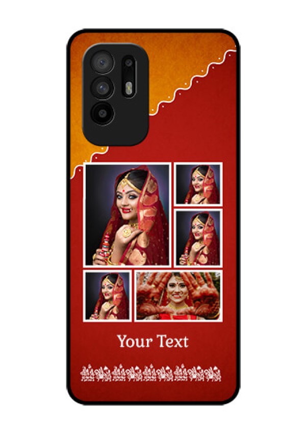 Oppo F19 Pro Plus 5G Personalized Glass Phone Case - Wedding Pic Upload Design