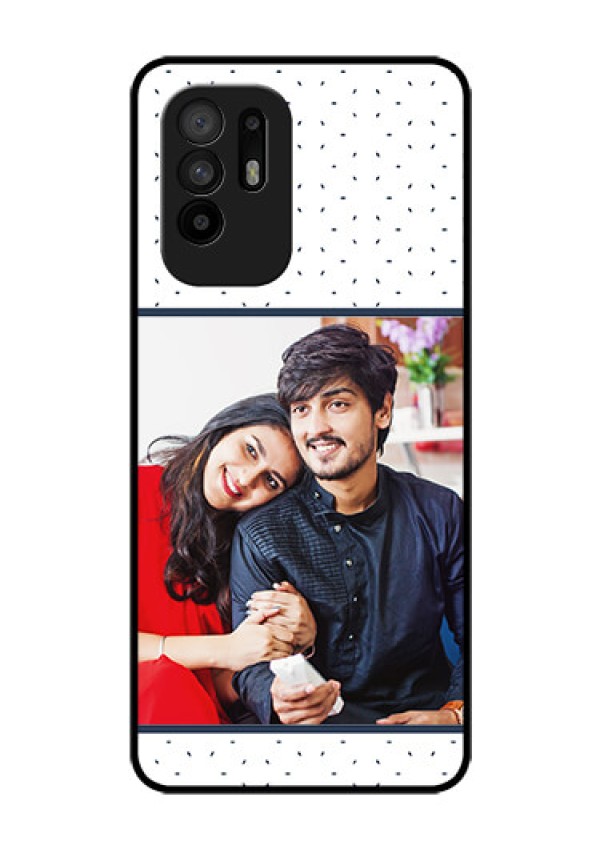 Oppo F19 Pro Plus 5G Personalized Glass Phone Case - Premium Dot Design