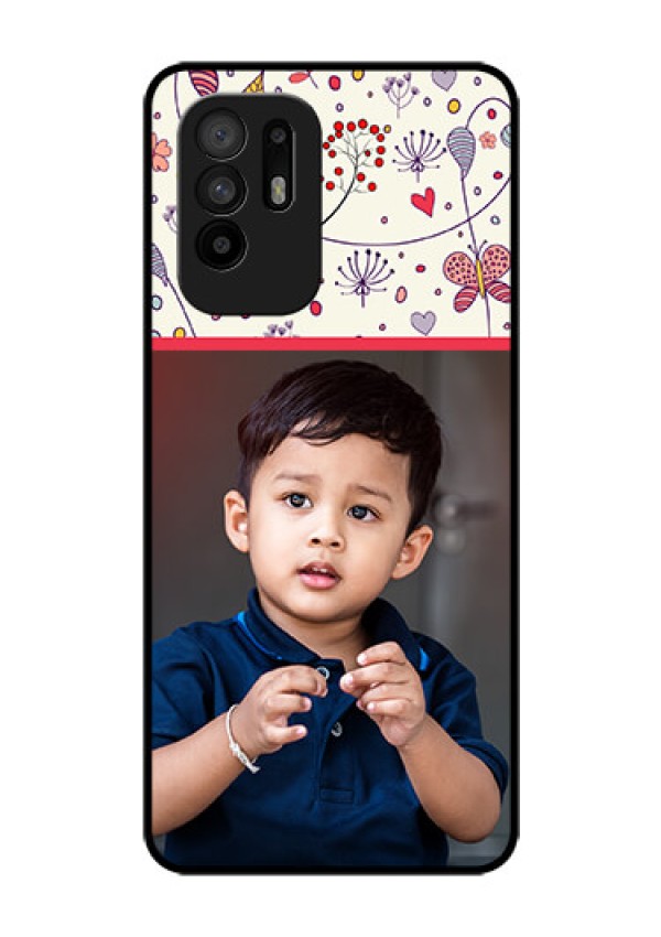 Oppo F19 Pro Plus 5G Custom Glass Mobile Case - Premium Floral Design