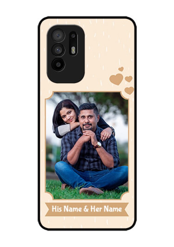 Oppo F19 Pro Plus 5G Custom Glass Phone Case - with confetti love design 