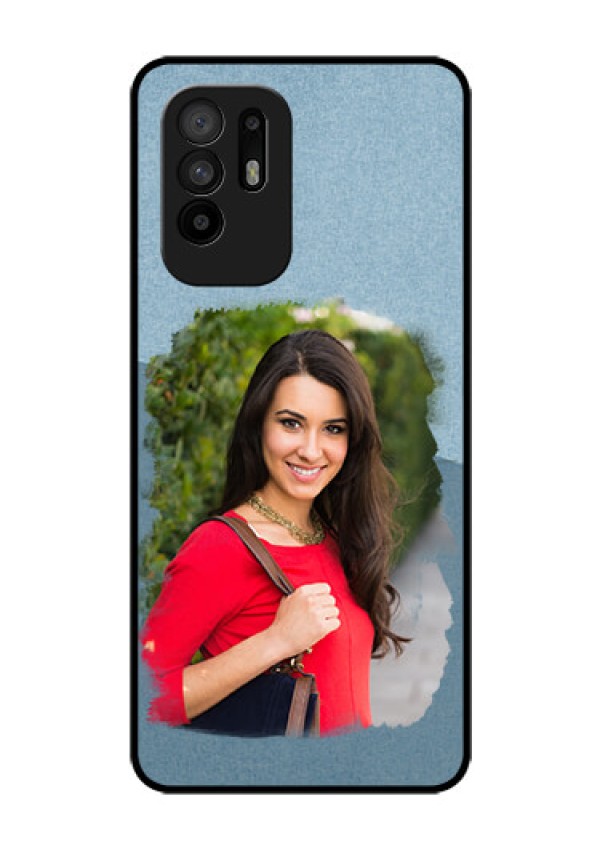 Oppo F19 Pro Plus 5G Custom Glass Mobile Case - Grunge Line Art Design
