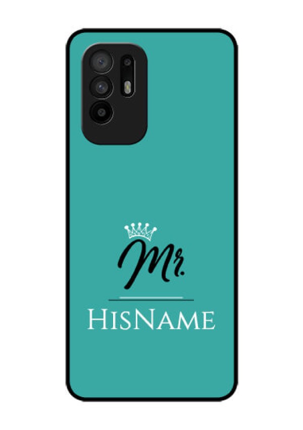 Oppo F19 Pro Plus 5G Custom Glass Phone Case Mr with Name