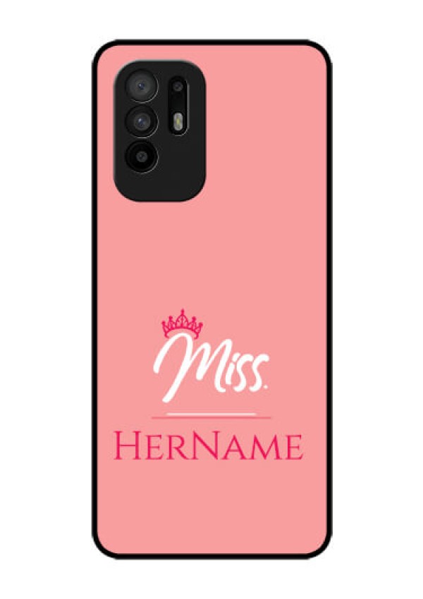 Oppo F19 Pro Plus 5G Custom Glass Phone Case Mrs with Name