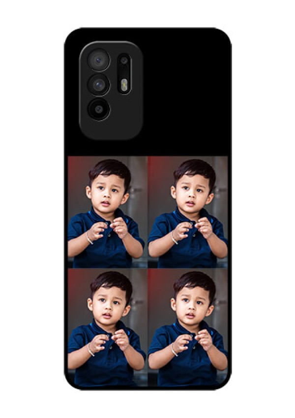 Oppo F19 Pro Plus 5G 4 Image Holder on Glass Mobile Cover