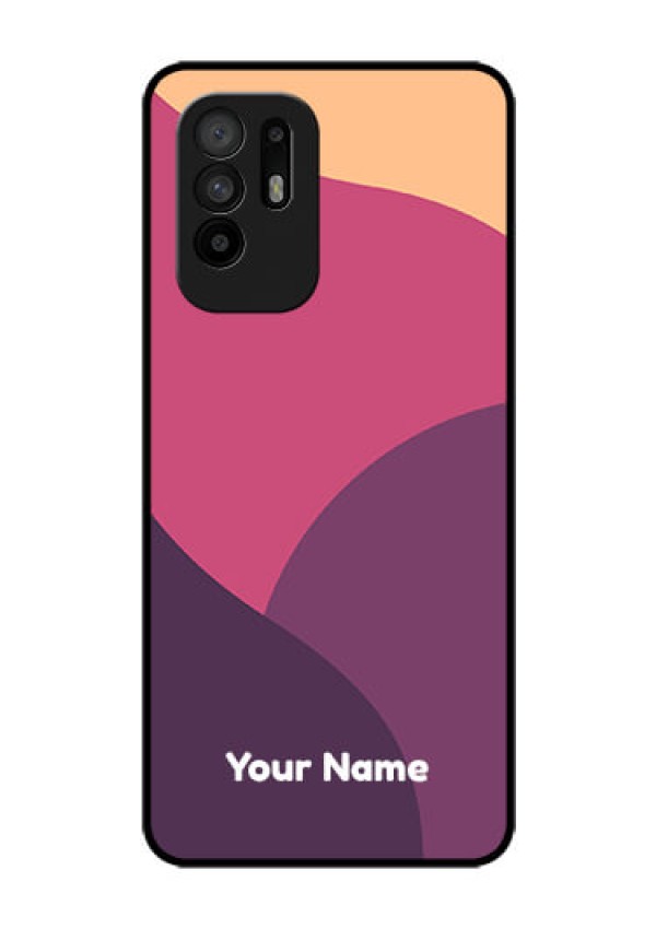 Oppo F19 Pro Plus 5G Custom Glass Phone Case - Mixed Multi-colour abstract art Design