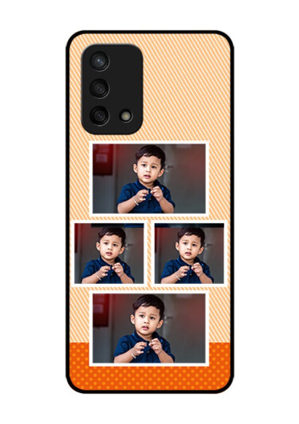 Oppo F19s Photo Printing on Glass Case - Bulk Photos Upload Design