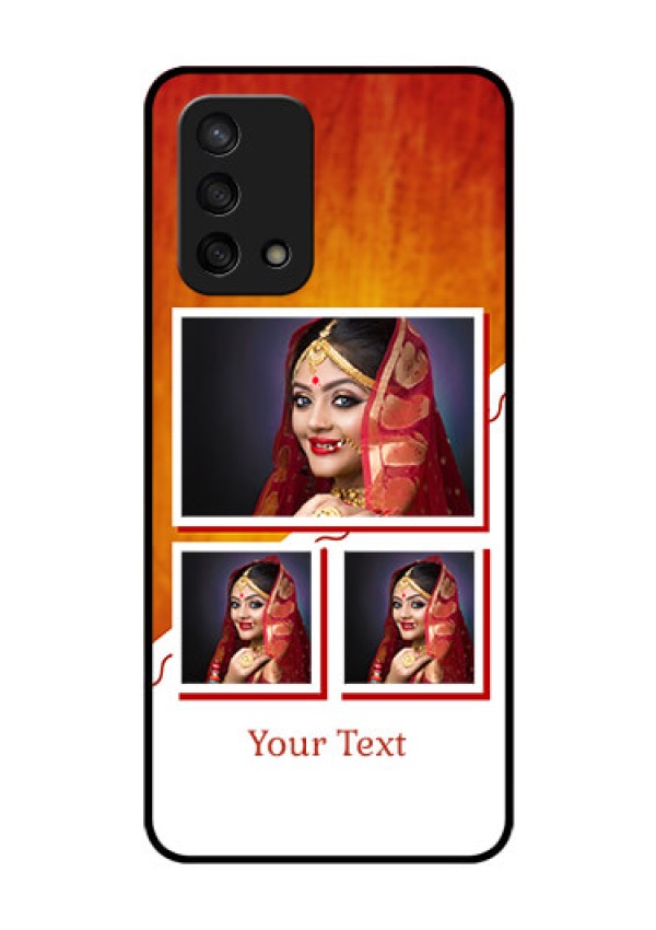 Oppo F19s Custom Glass Phone Case - Wedding Memories Design